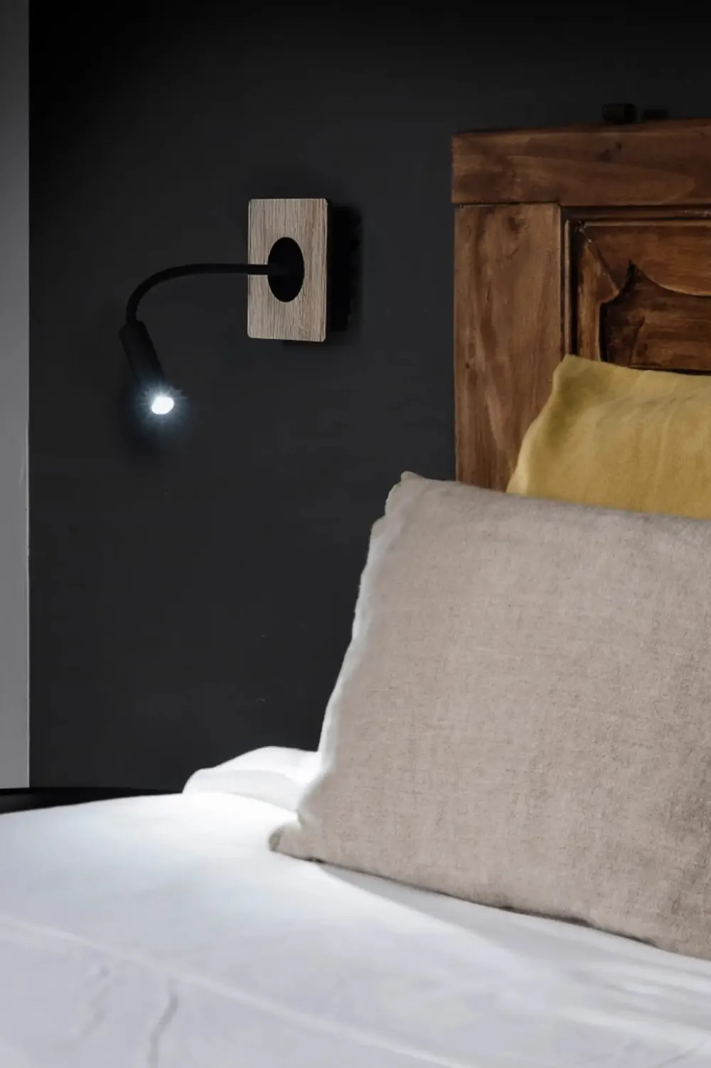 Faro Liseuses>Mood SQ LED Liseuses Noir, Bois