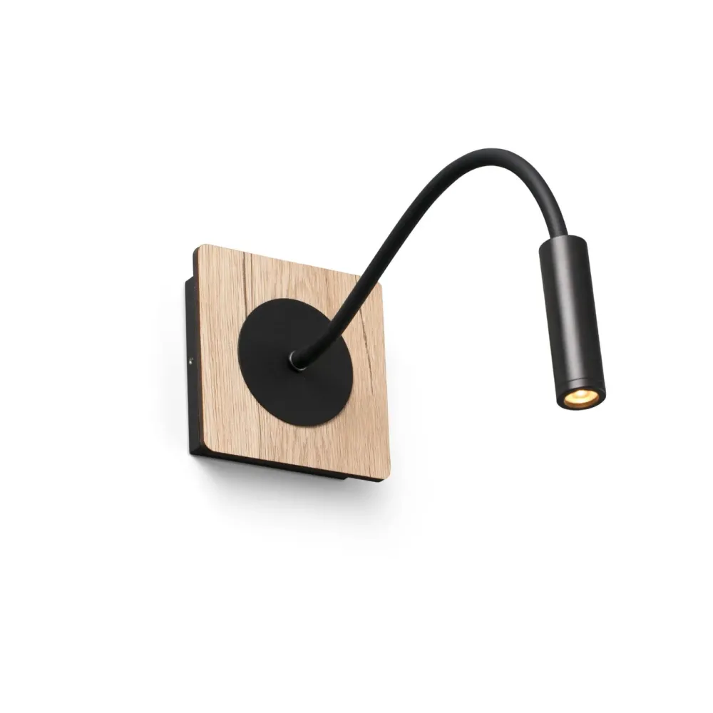 Faro Liseuses>Mood SQ LED Liseuses Noir, Bois