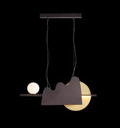 C.V.L Suspensions>Nacho 75cm Suspensions Laiton satiné-Graphite satiné