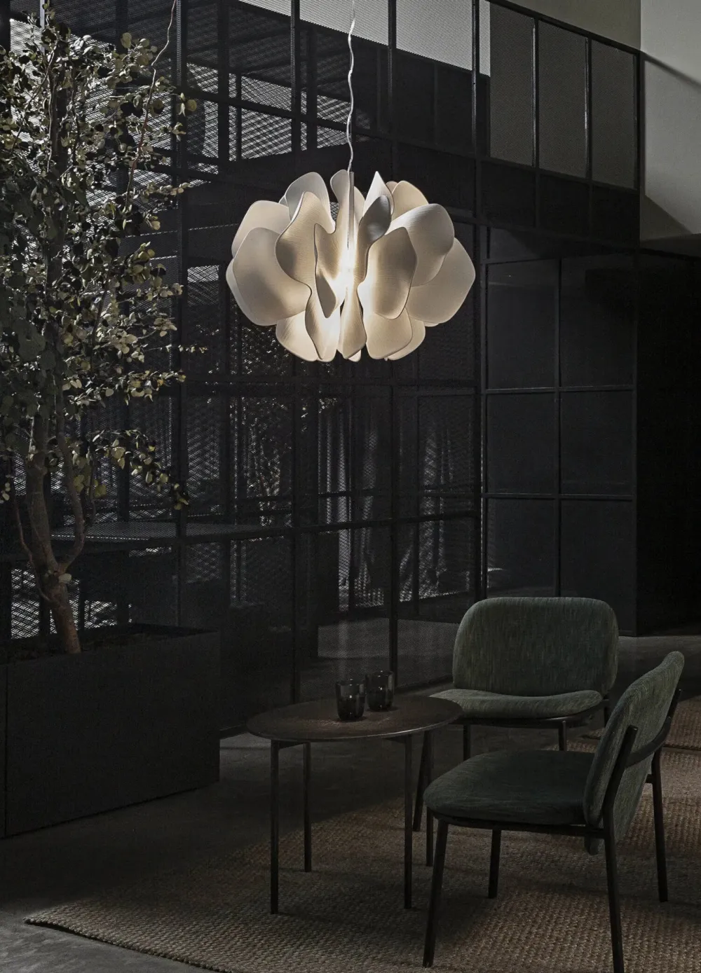 Lladro Suspensions>Nightbloom ø47cm Suspensions Blanc