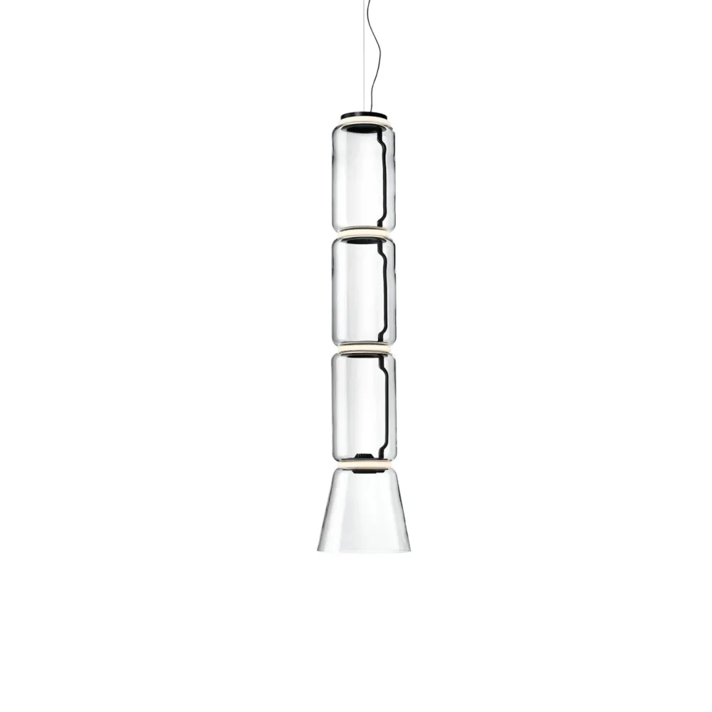 Flos Suspensions>Noctambule 3 Low Cylinder Cône Suspensions LED