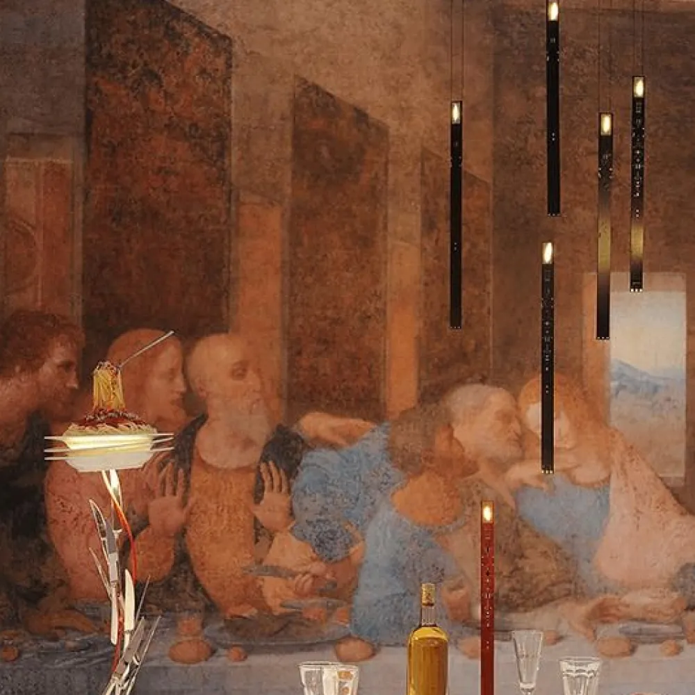 Ingo Maurer Suspensions>One New Flame Suspensions LED Noir