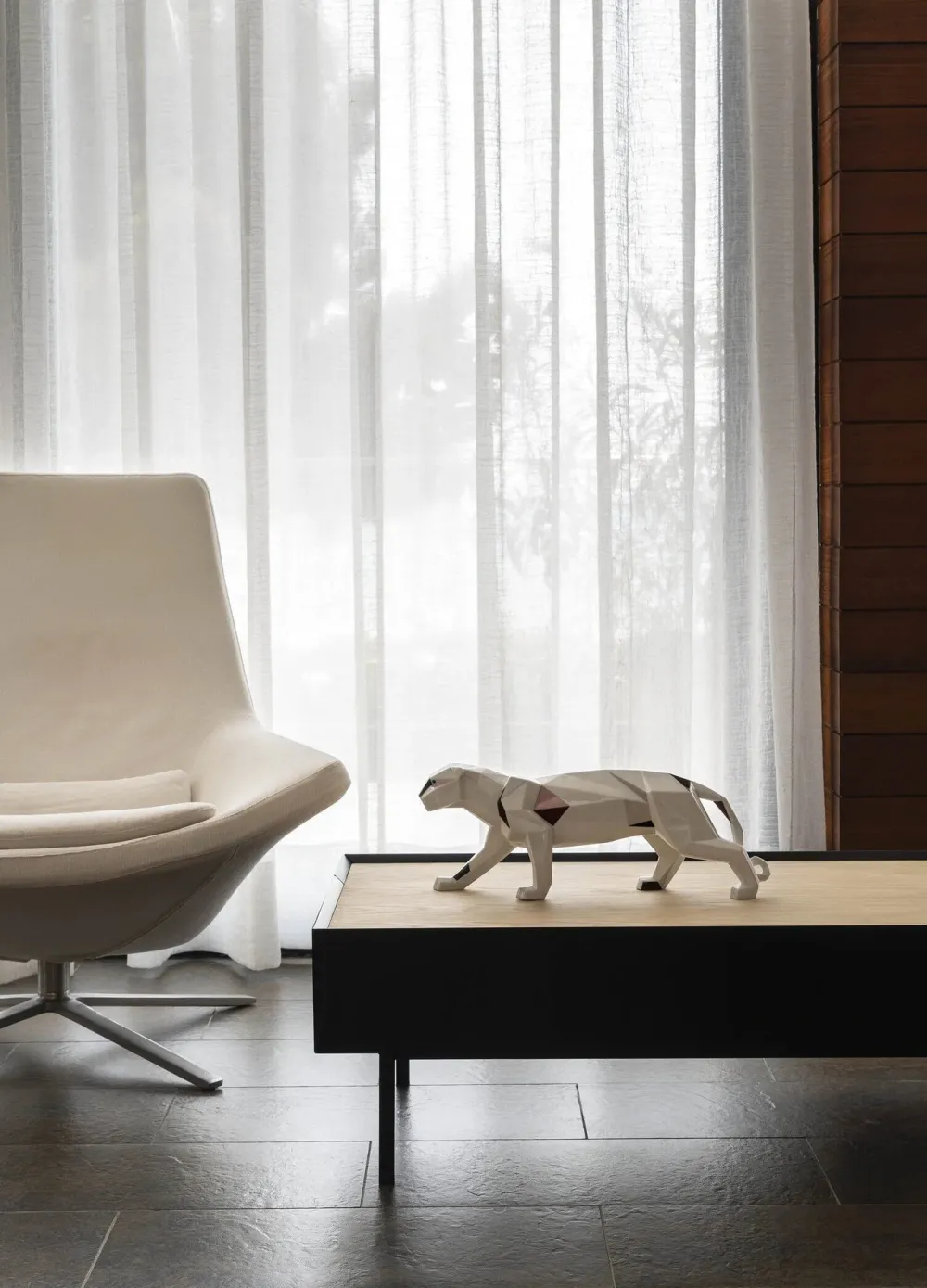 Lladro Figurines>Panthère Figurines Blanc