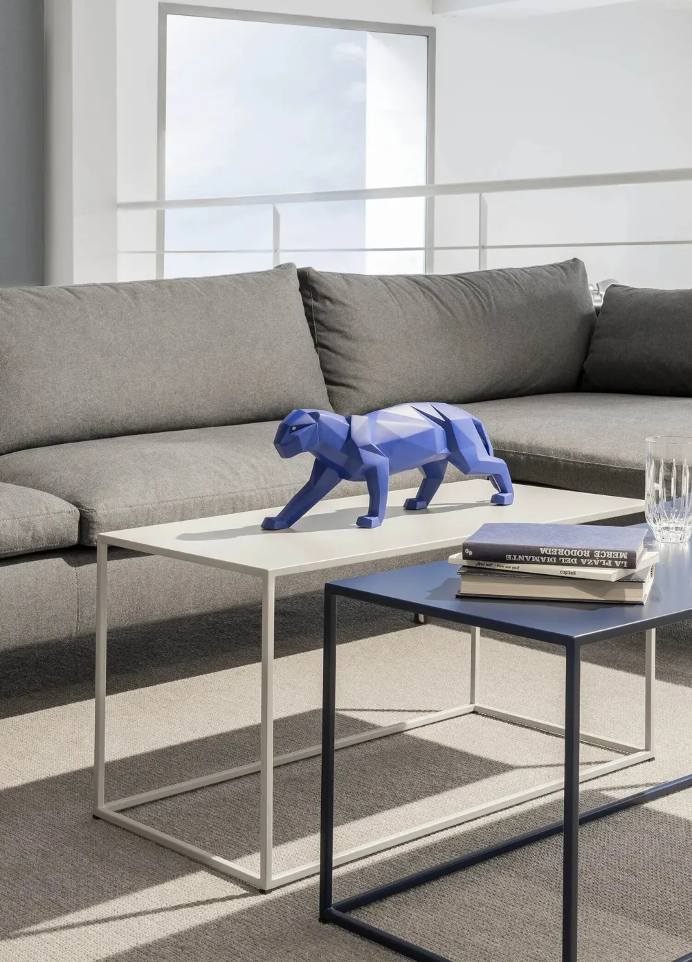 Lladro Figurines>Panthère Figurines Bleu mat