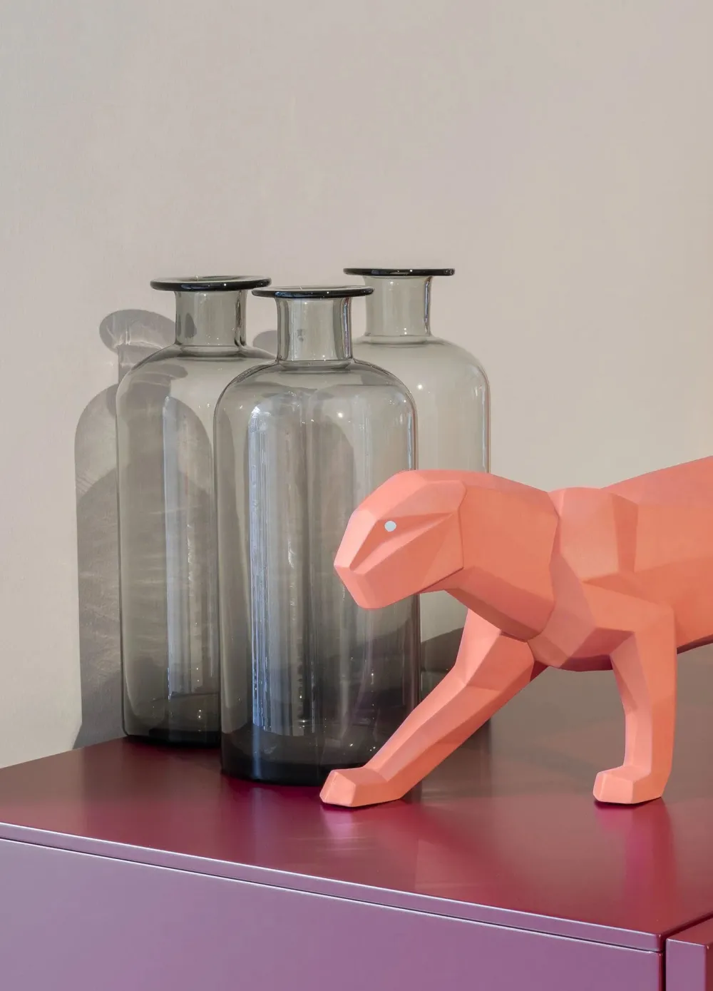 Lladro Figurines>Panthère Figurines Corail mat