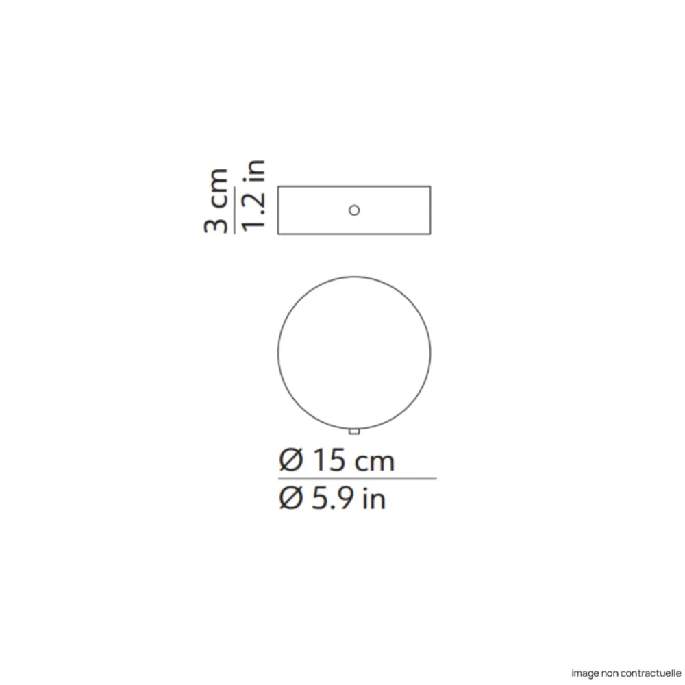 KDLN Platines|Accessoires>Platine Noir (sans driver) pour Applique Azou