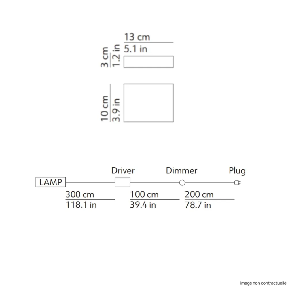 KDLN Accessoires>Plug kit (220-240V) pour Applique Azou