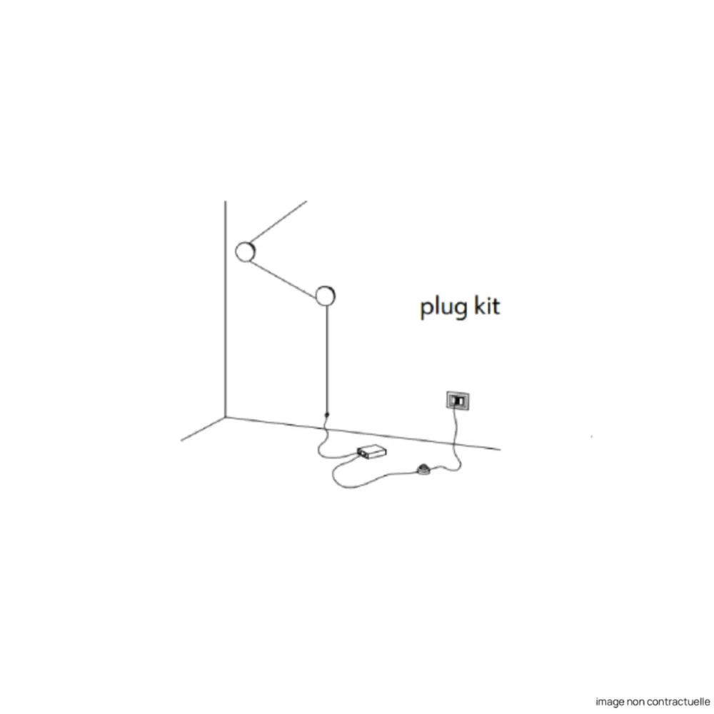 KDLN Accessoires>Plug kit (220-240V) pour Applique Azou
