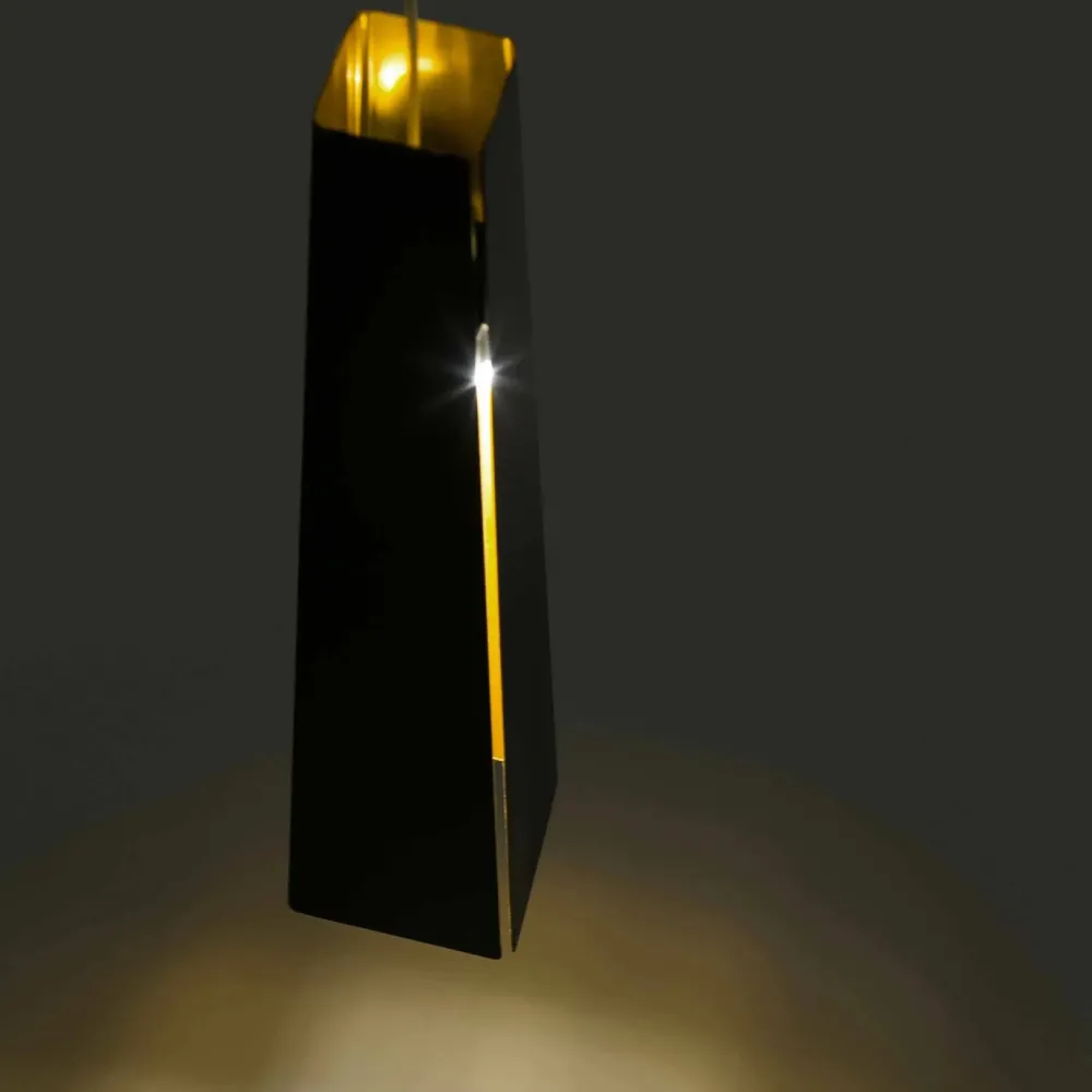 Faro Suspensions>Pluma LED Suspensions Noir, Or