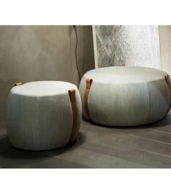 Lema Salon|Chambre>Pouf Notch Ø55cm Regolo TDBA120-Cuir top PT0014