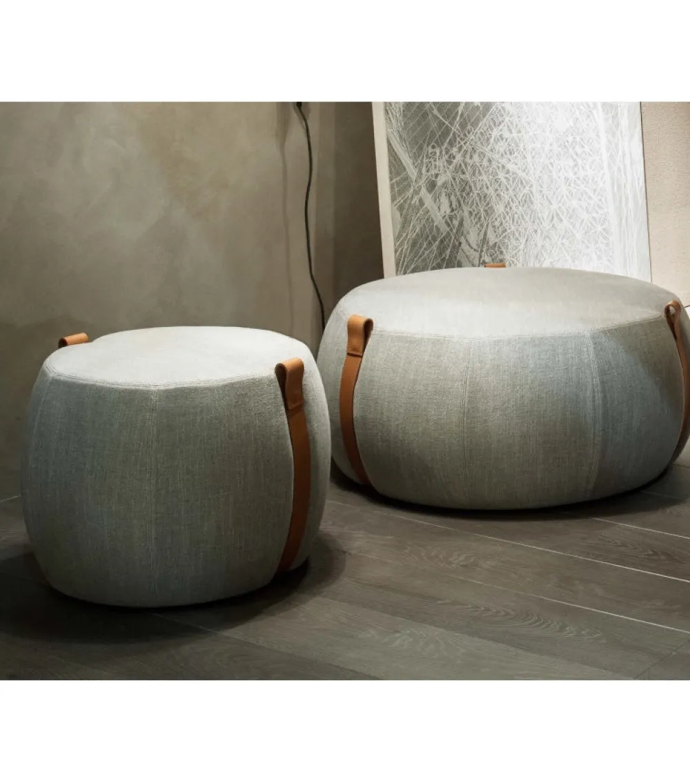 Lema Salon|Chambre>Pouf Notch Ø55cm Regolo TDBA120-Cuir top PT0014