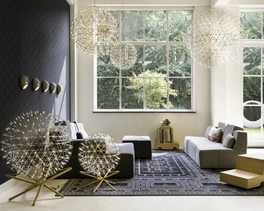 Moooi Suspensions>Raimond Suspensions LED Argent Ø61cm