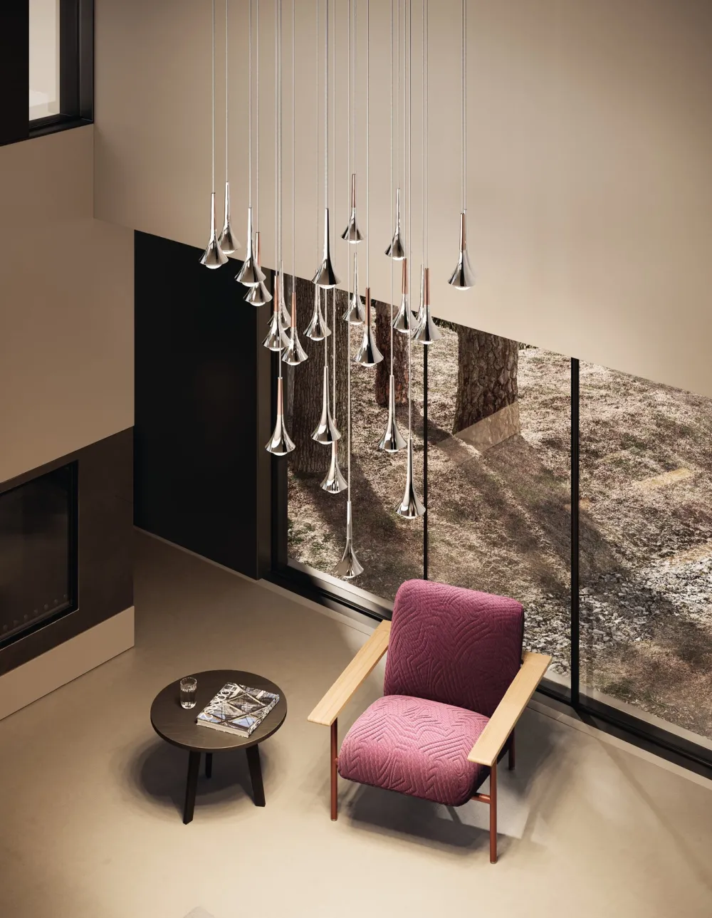 Lodes Suspensions>Rain Suspensions LED Chrome