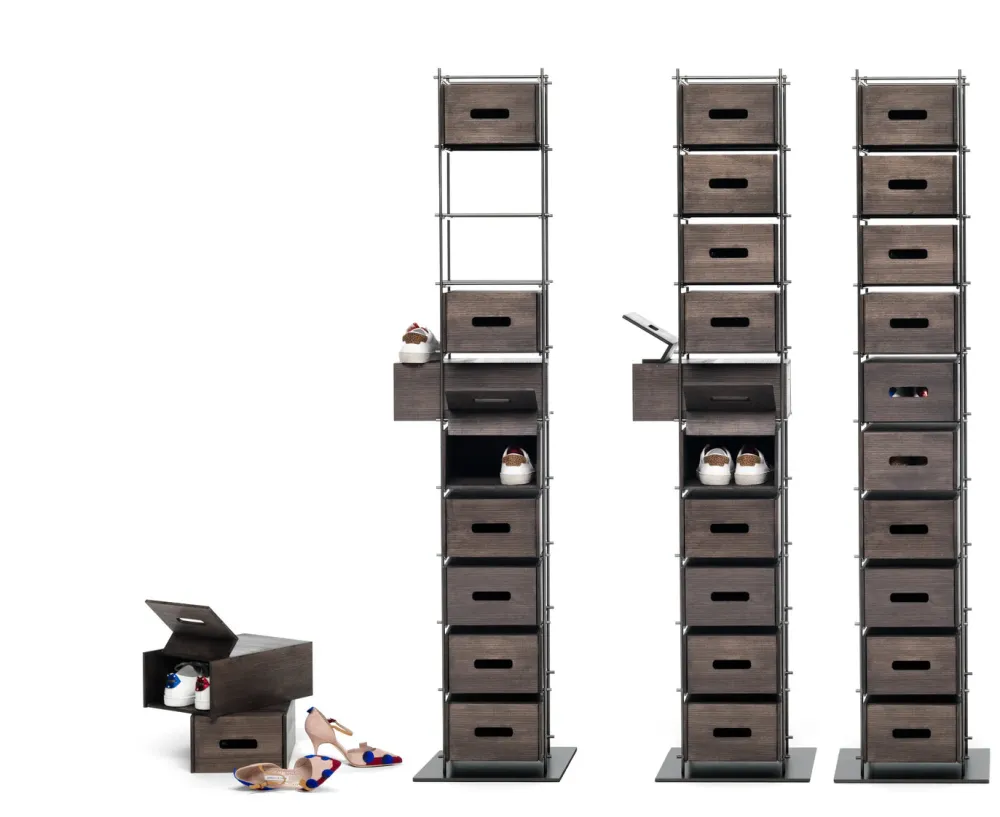 Mogg Entrée|Chambre>Range Chaussure MANOLO Frêne Teinté