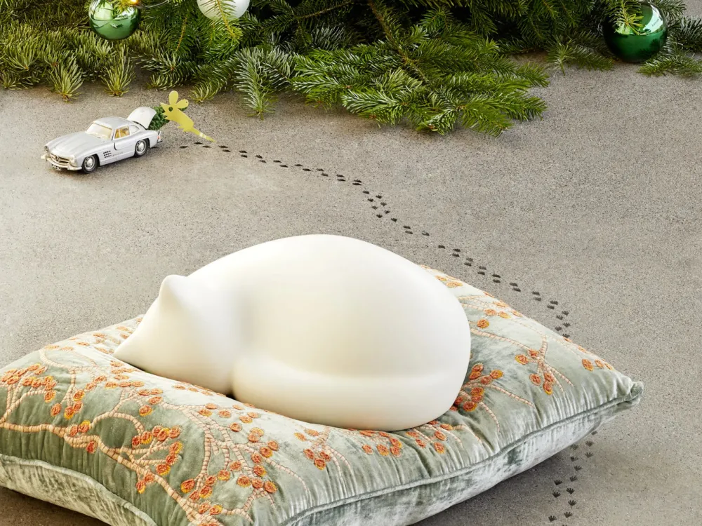 Vitra Enfant|Figurines>Resting Cat Figurines