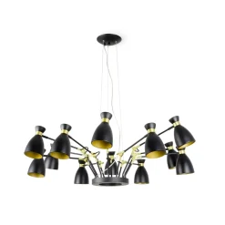 Faro Suspensions>Retro 12L Suspensions Noir, Or Satiné