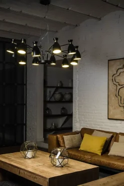 Faro Suspensions>Retro 12L Suspensions Noir, Or Satiné