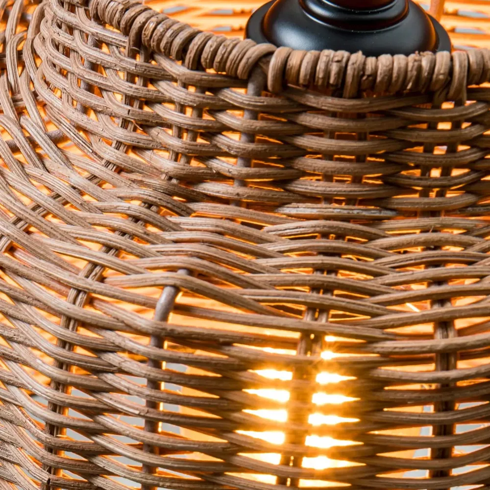 Faro Suspensions>Saipan Suspensions Noir, Rotin