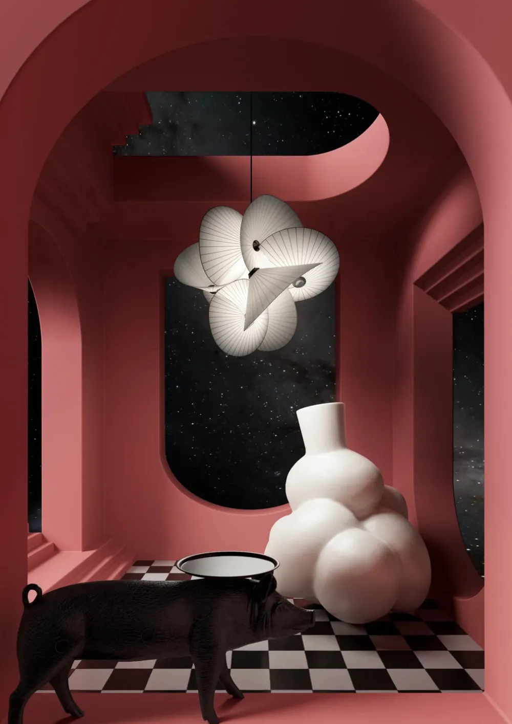 Moooi Suspensions>Serpentine Suspensions Blanc