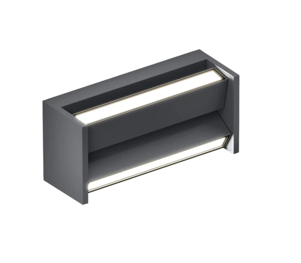 IP44.de Appliques>Slat 2700K LED Appliques Outdoor Gris anthracite
