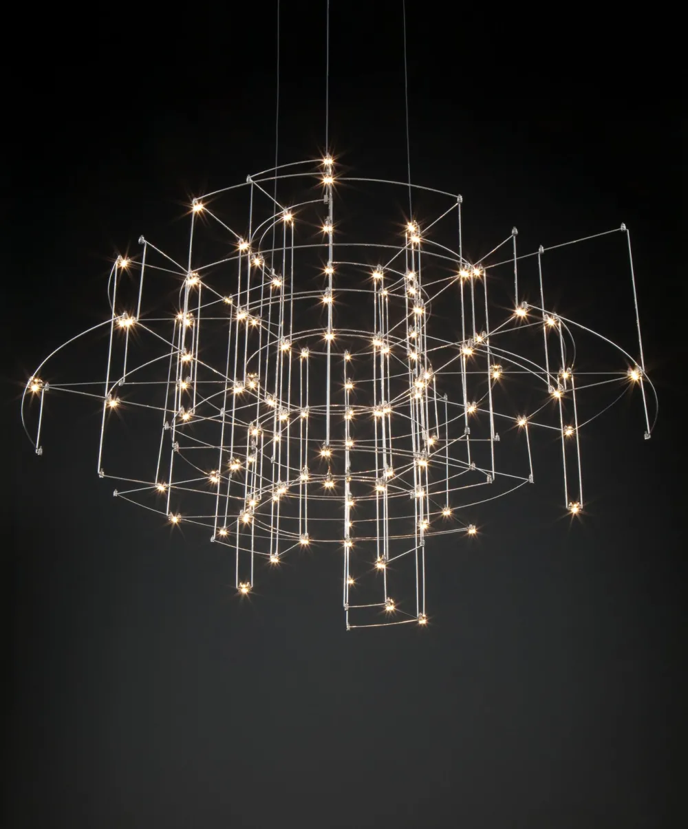 Quasar Lustres|Suspensions>Spectre Ø80cm H4 Suspensions LED Laiton