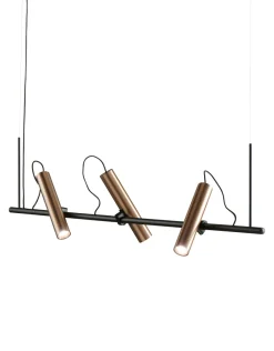 Light-Point Suspensions>Spirit 100cm Suspensions LED Noir/Rose gold