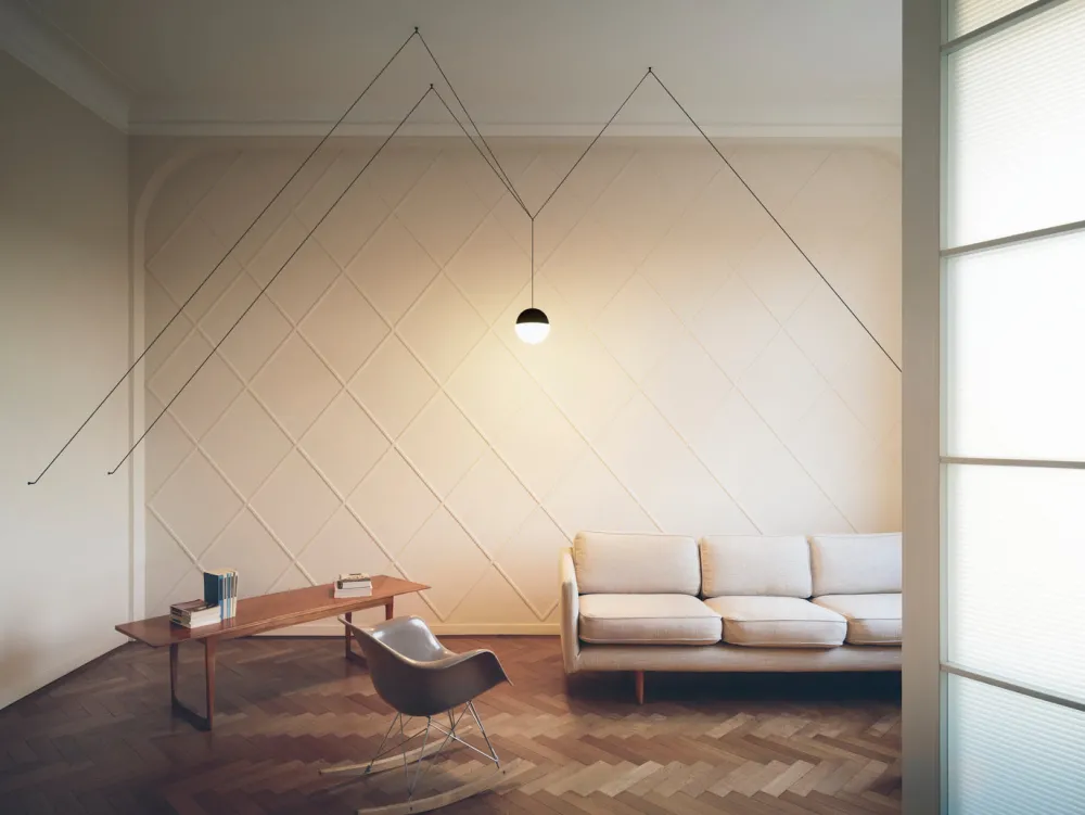 Flos Suspensions>String Light Tête Sphère Suspensions LED