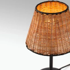 Faro Lampes À Poser|Lampes À Poser>Sumba S Mini Lampes à poser Noir, Rotin