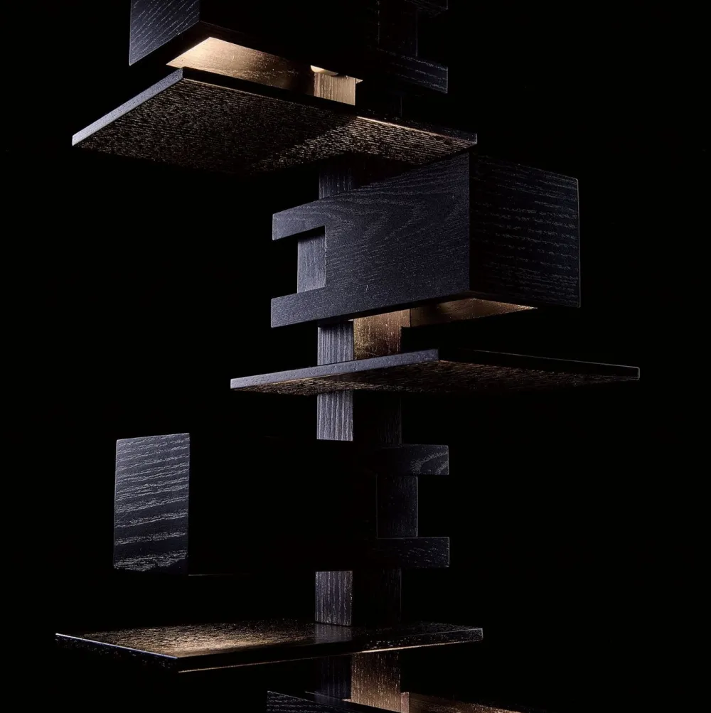 Yamagiwa Lampadaires>Taliesin 2 Black Edition Lampadaires Noir