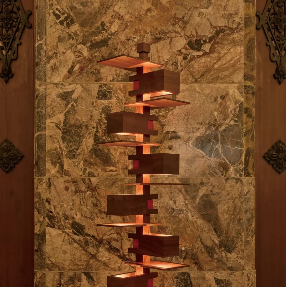 Yamagiwa Lampadaires|Lampadaires>Taliesin 2 Cherry Lampadaires Bois clair