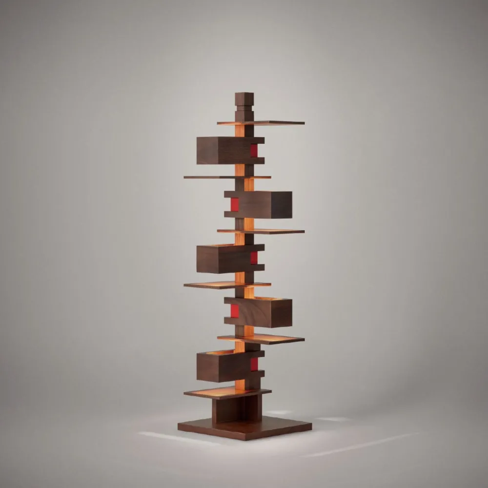 Yamagiwa Lampes À Poser|Lampes À Poser>Taliesin 3 Walnut Lampes de sol Bois foncé