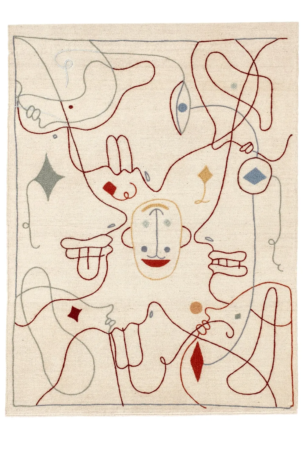 Nanimarquina Tapis>Tapis Silhouette 200x300cm Blanc