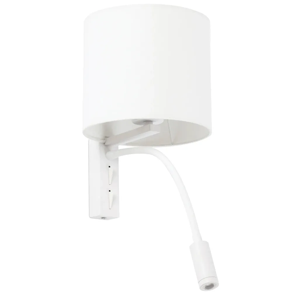 Faro Appliques>Tira avec lecteur LED Appliques Blanc