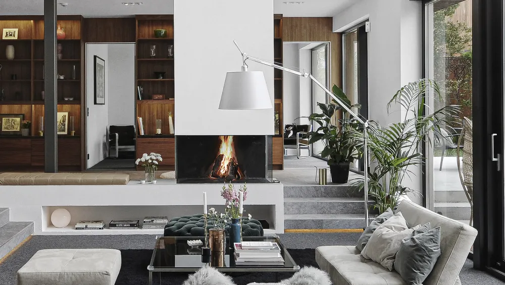 Artemide Lampadaires>Tolomeo Méga Lampadaires Gris ø42cm avec interrupteur simple