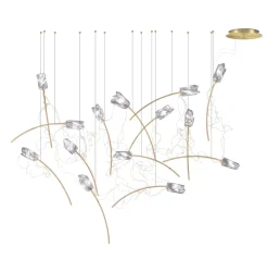 Slamp Suspensions>Tulip 14 Free Standing Suspensions Laiton