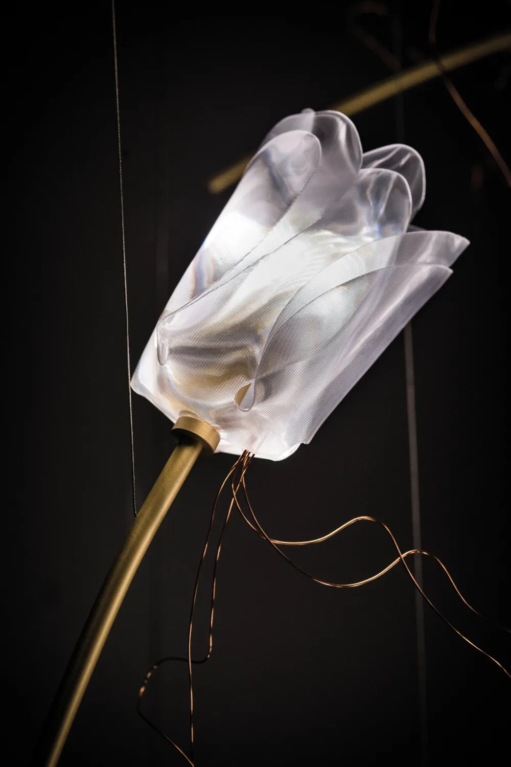 Slamp Suspensions>Tulip 7 Round Suspensions Laiton