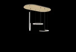 Petite Friture Suspensions>Unseen Triple pendant Suspensions LED Laiton
