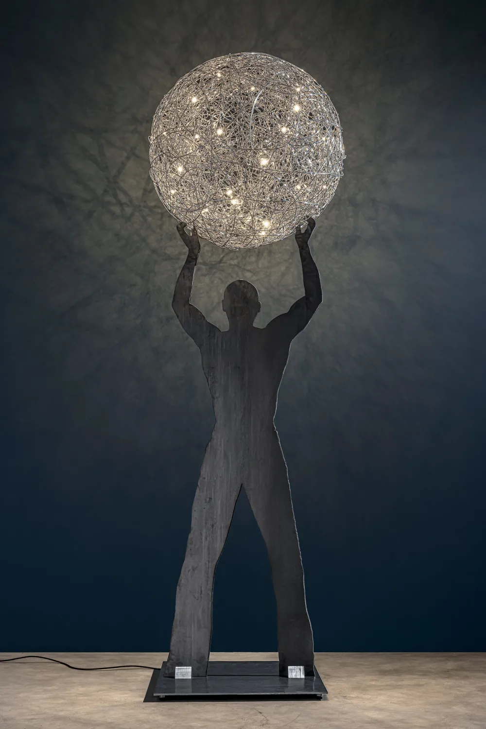 Catellani u0026 Smith Lampadaires|Lampadaires>Uomo Della Luce XXL Lampadaires Outdoor Argent