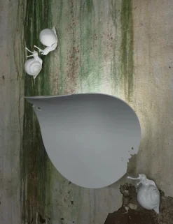 Karman Appliques>Va.lentina Appliques murales L.30cm blanc