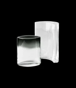 Fritz Hansen Vases Et Boîtes>Vase Moon Eye Verre transparent et fumé