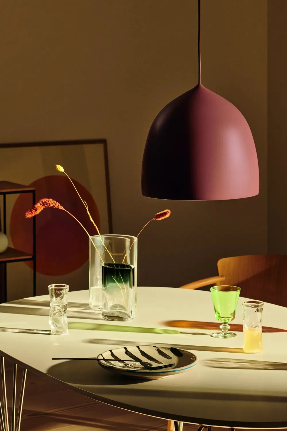 Fritz Hansen Vases Et Boîtes>Vase Moon Eye Verre transparent et fumé