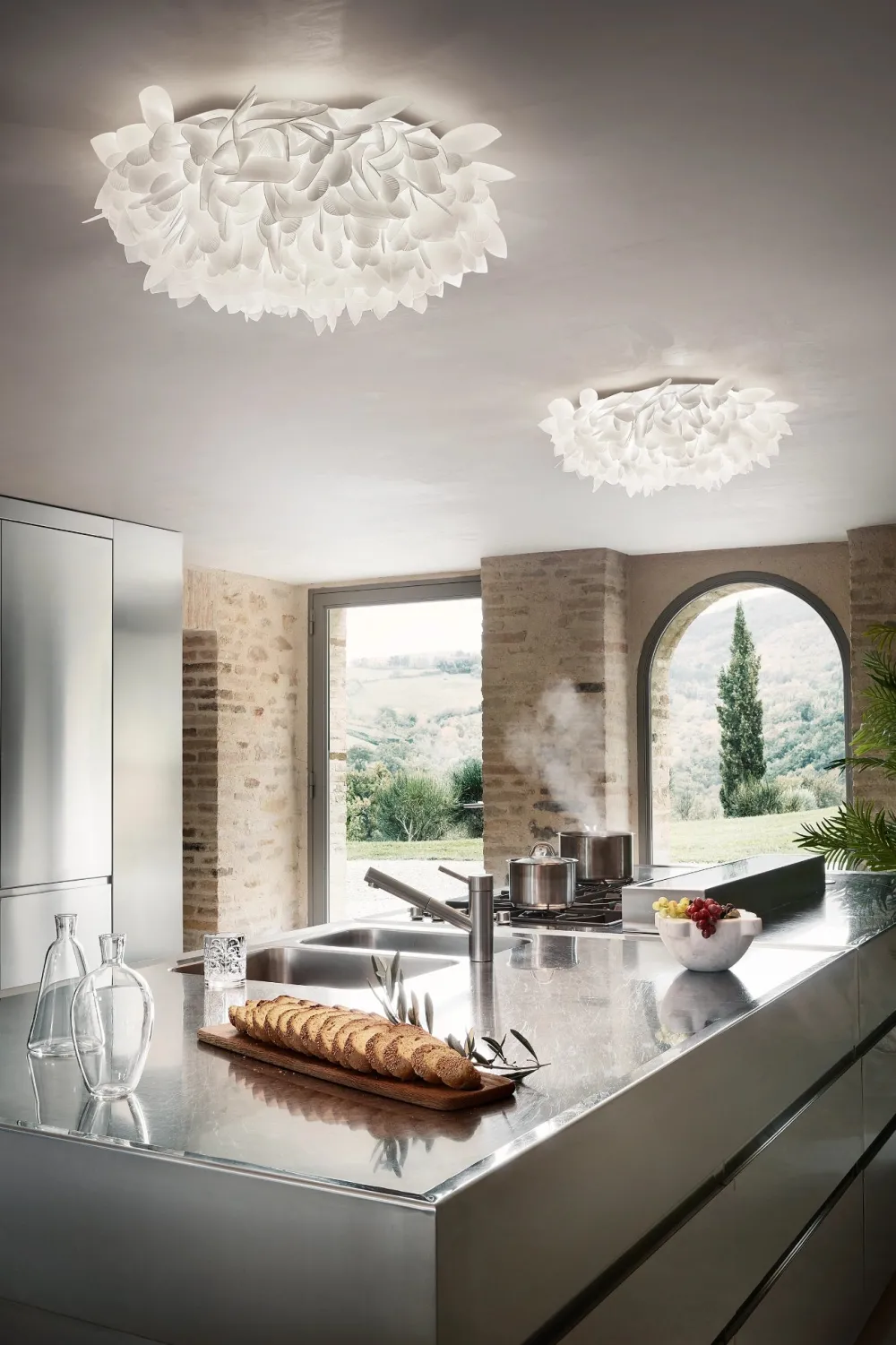 Slamp Appliques>Veli W Large Foliage Appliques Blanc