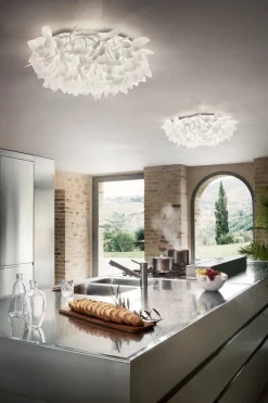 Slamp Appliques>Veli W Medium Foliage Appliques Blanc