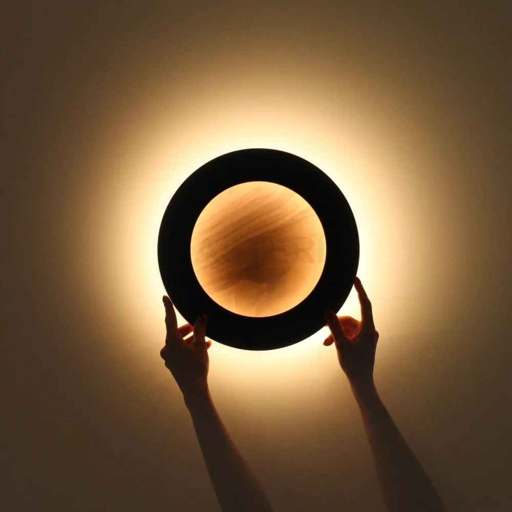 Icone Luce Plafonniers|Plafonniers>Vera Bois 26cm Appliques - Exclusivité Astéri