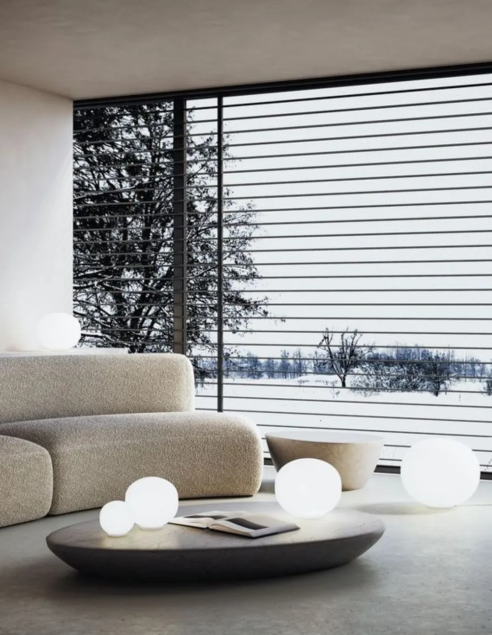 Lodes Lampes À Poser|Lampes À Poser>Volum Ø.22cm Lampes à poser Blanc brillant