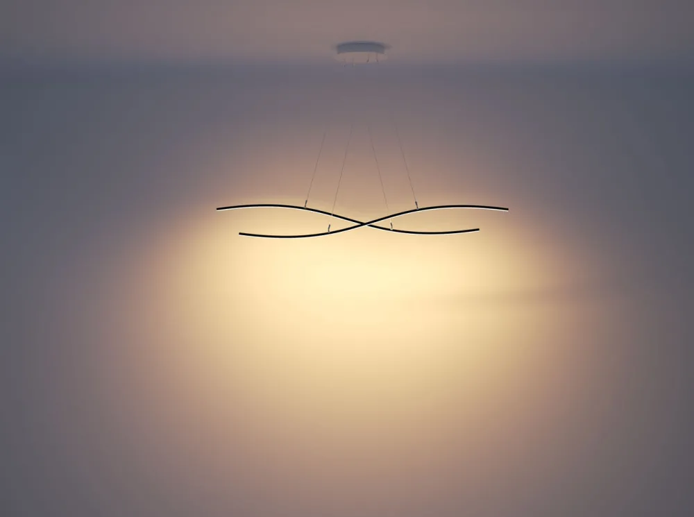 Henri Bursztyn Suspensions>Warp1 2 vagues 125cm Suspensions LED