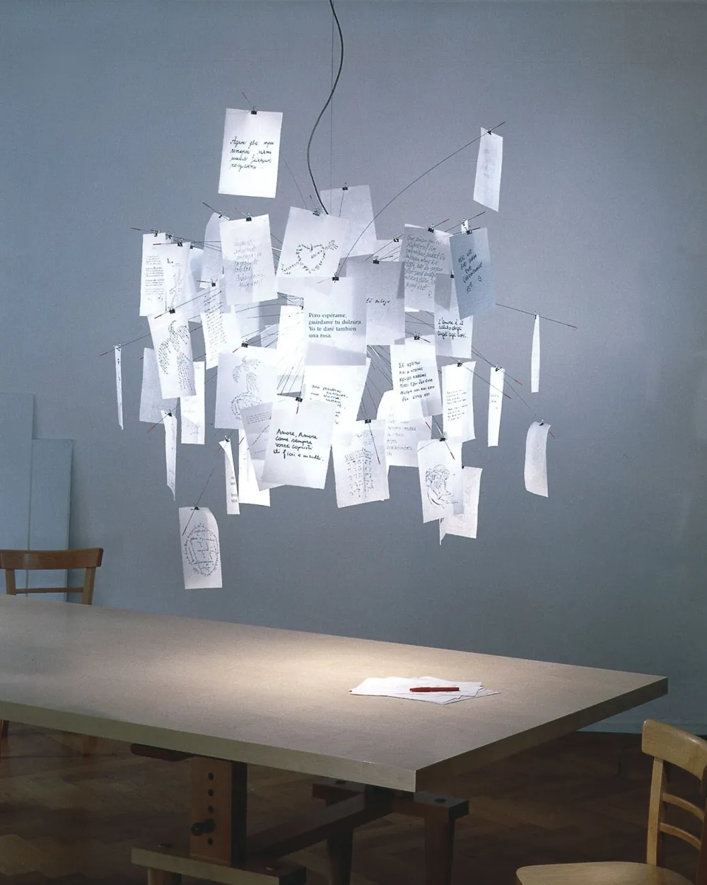 Ingo Maurer Lustres|Suspensions>Zettel’z 5 Suspensions Blanc